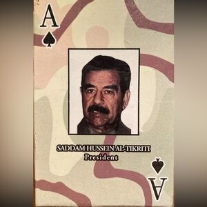 Vintage Saddam Hussein Playing Cards Deck